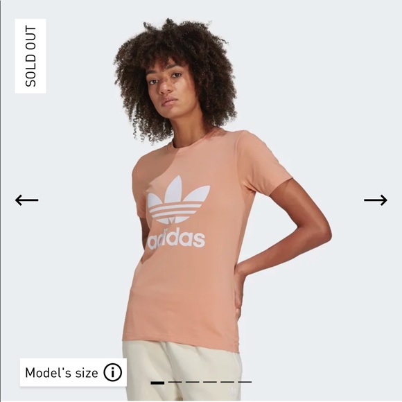adidas Originals Tops - ADICOLOR CLASSICS TREFOIL TEE in Ambient Blush